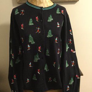 Women's Talbots Long Sleeve Button Down Sweater